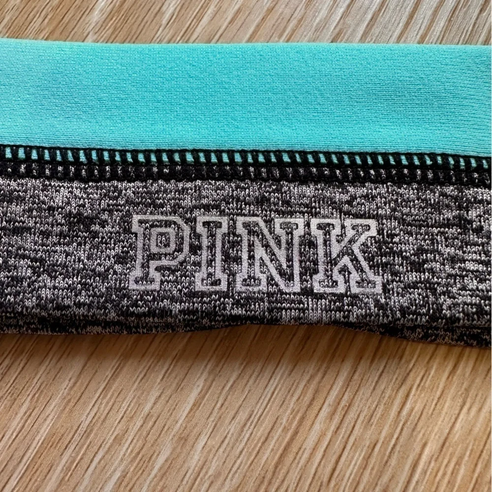 Victoria’s Secret Pink Gray & Blue Athletic Headband Athleisure Sporty Workout
